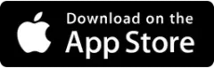 Apple App Store download badge on a black background with white Apple logo and text