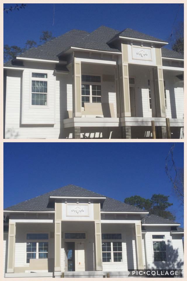 Charcoal colored asphalt roof replacement from Jones Roofing