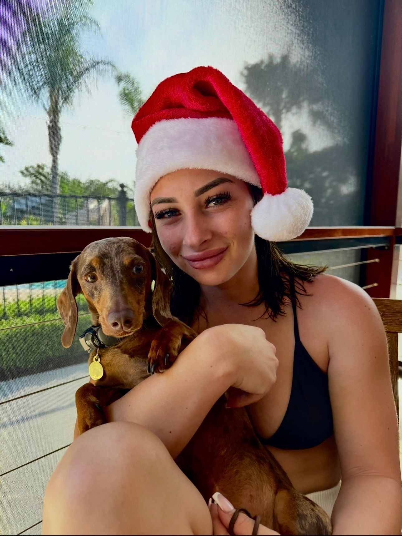 staff and their dog