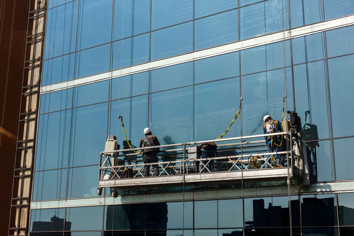 Building window cleaning