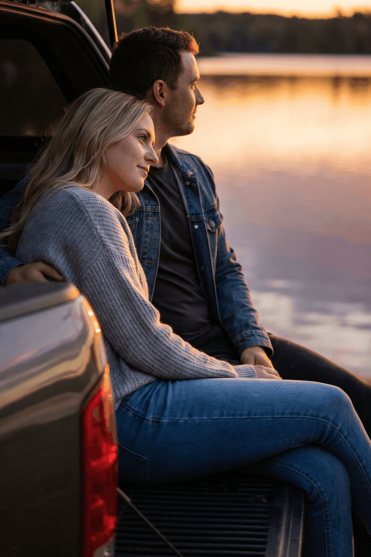 Woman resting chin on hand, looking thoughtful, indoors.