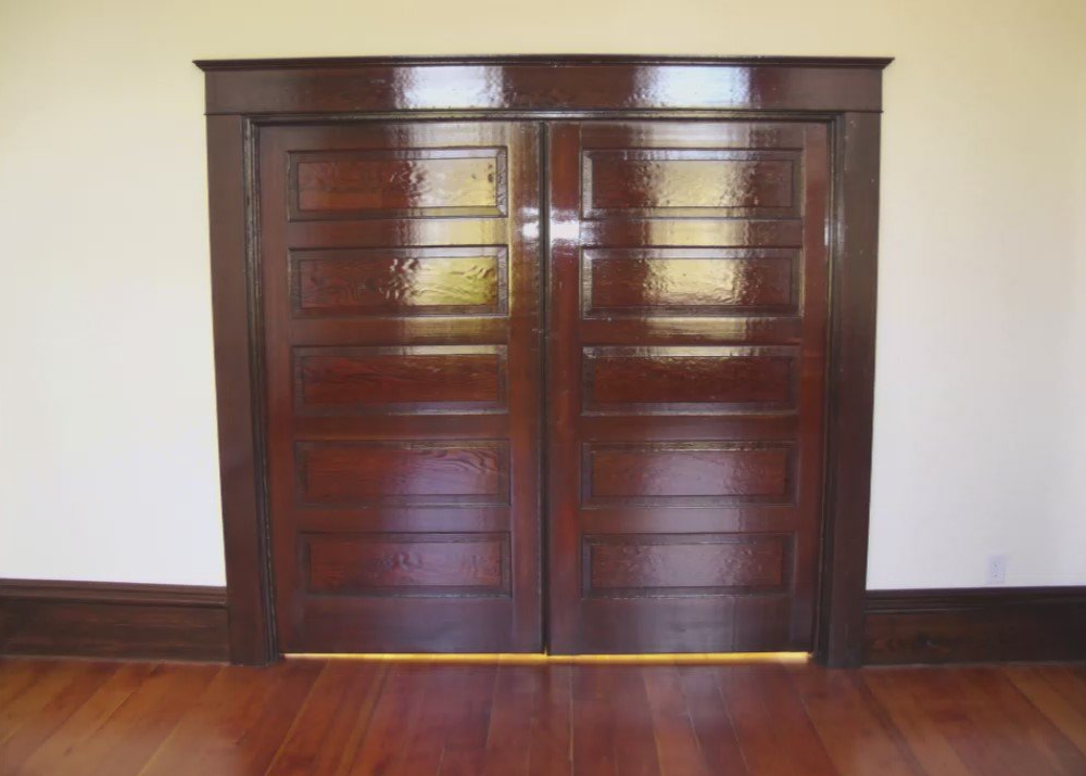 A Pair of Wooden Doors in a Room - Albany, OR - LDN Painters, Inc.