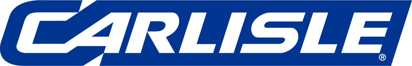 A blue and white carlisle logo on a white background