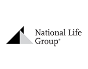 National Life Group logo: abstract triangle shapes, black and gray, with text 