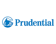 Prudential logo: A blue circle with a white mountain scene; the word “Prudential” to the right.
