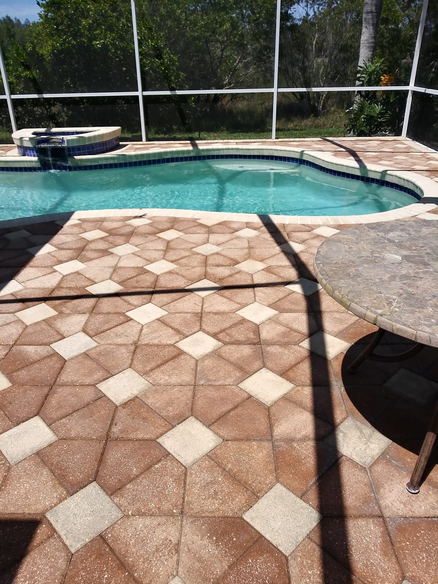 pool deck pressure washing