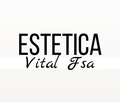 Un logotipo en blanco y negro para Estética Vital FSA.