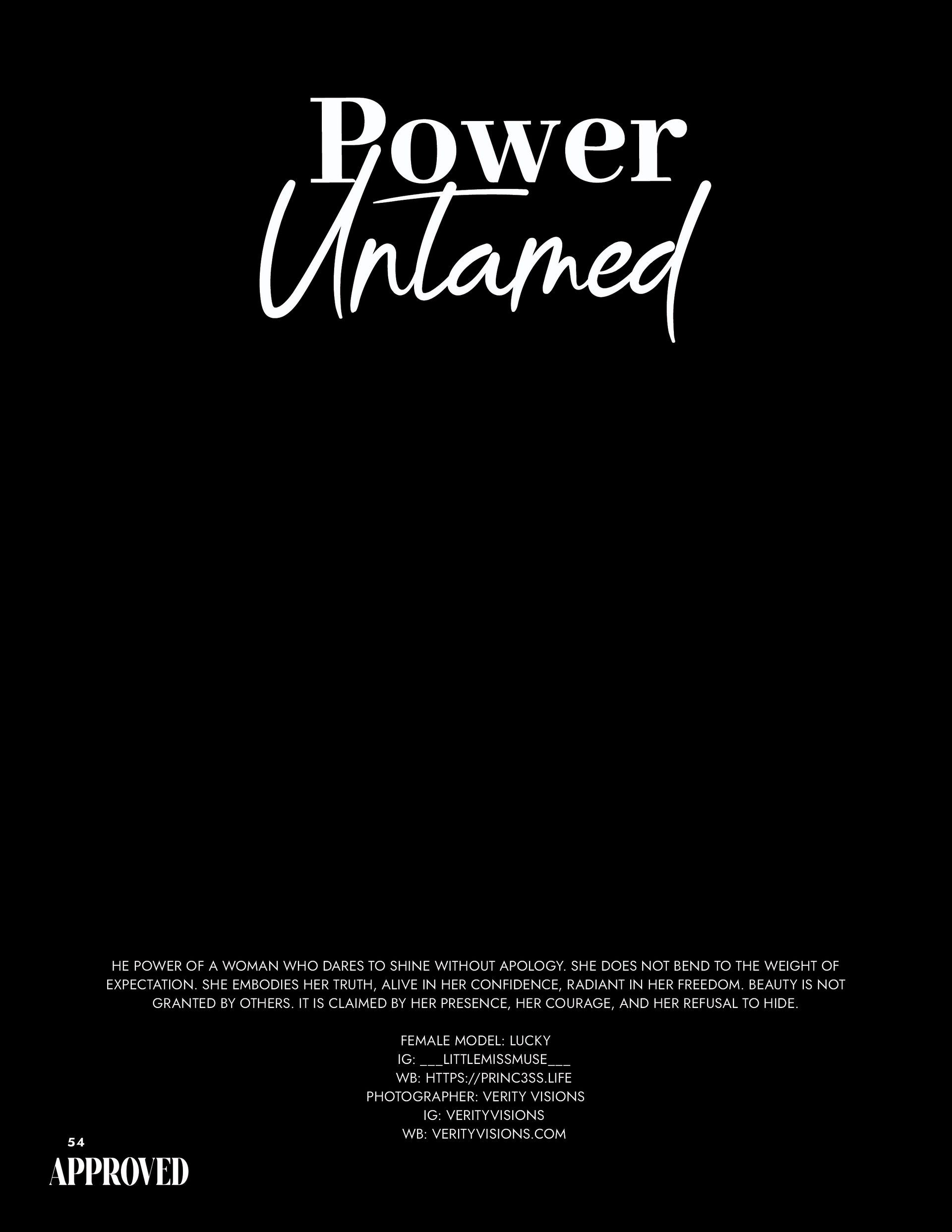 LP self-portrait featured in Approved Magazine October 2025, showcasing luxury portrait photography in Salem Oregon by Verity Visions.