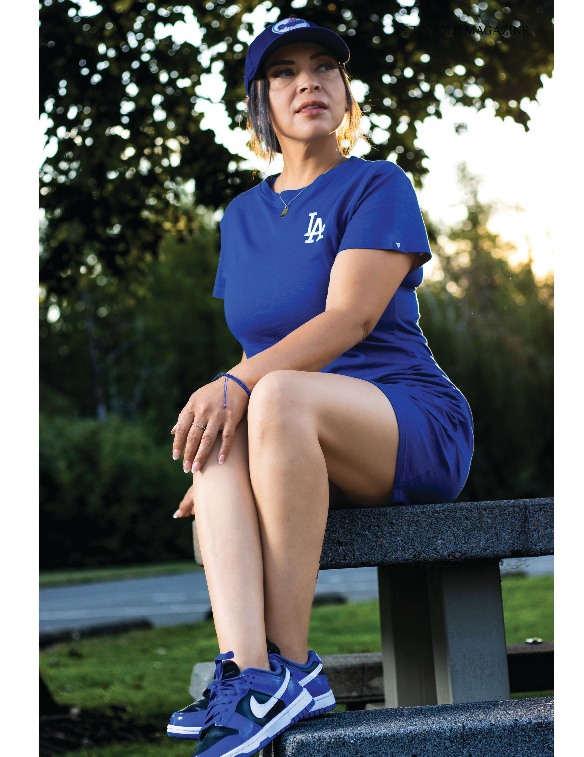 Detail shot showing lighting setup outdoors