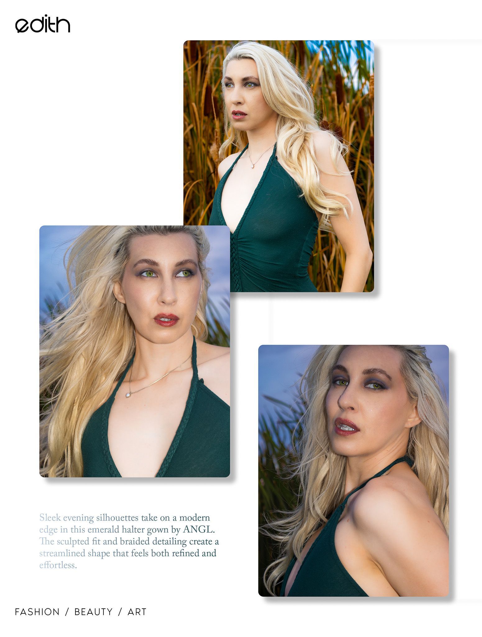 outdoor portrait luxury photography published in EDITH Magazine