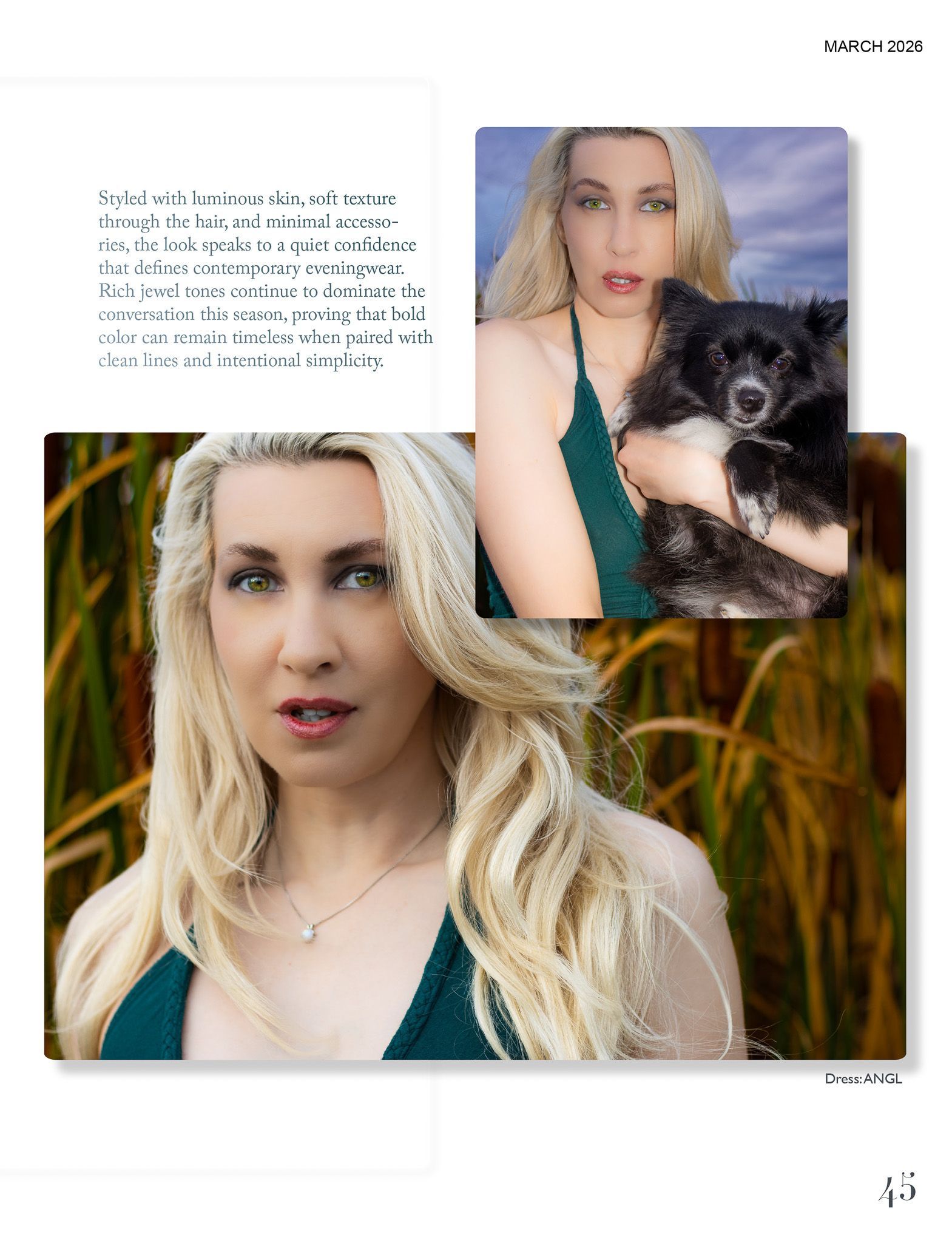 outdoor portrait luxury photography published in EDITH Magazine