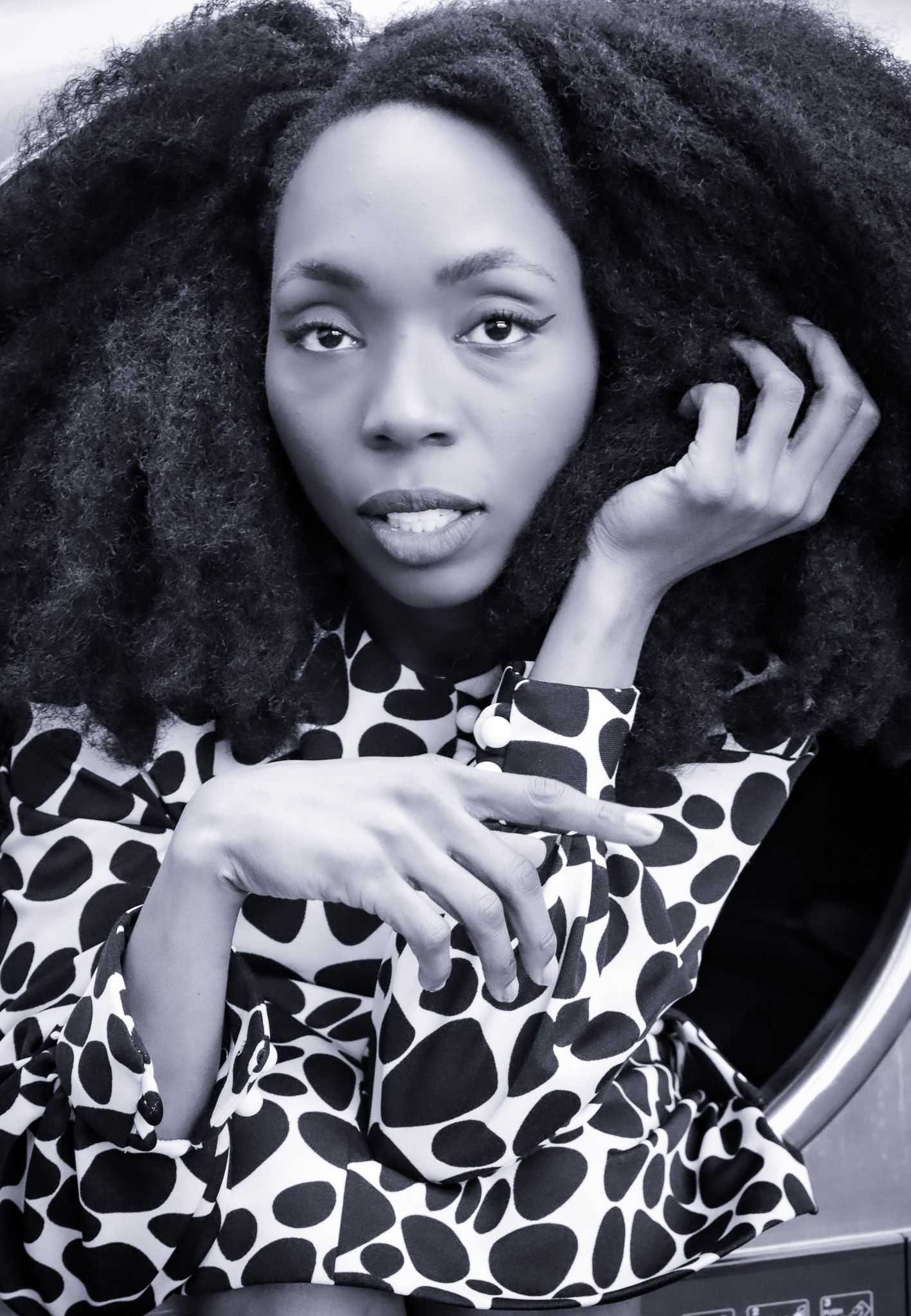 Headshot of a model photographed for a modeling portfolio session by Verity Visions