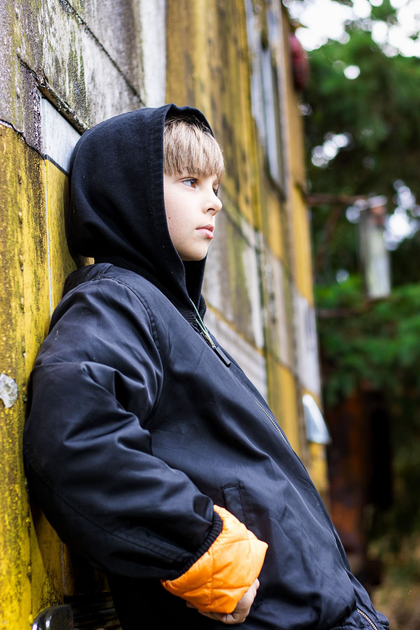 Editorial model portrait photographed in natural light for a professional portfolio session in Salem Oregon