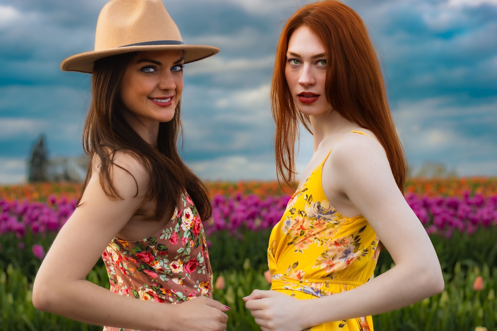 Editorial fashion portrait of a model photographed outdoors for a modeling portfolio by Verity Visions in Salem Oregon