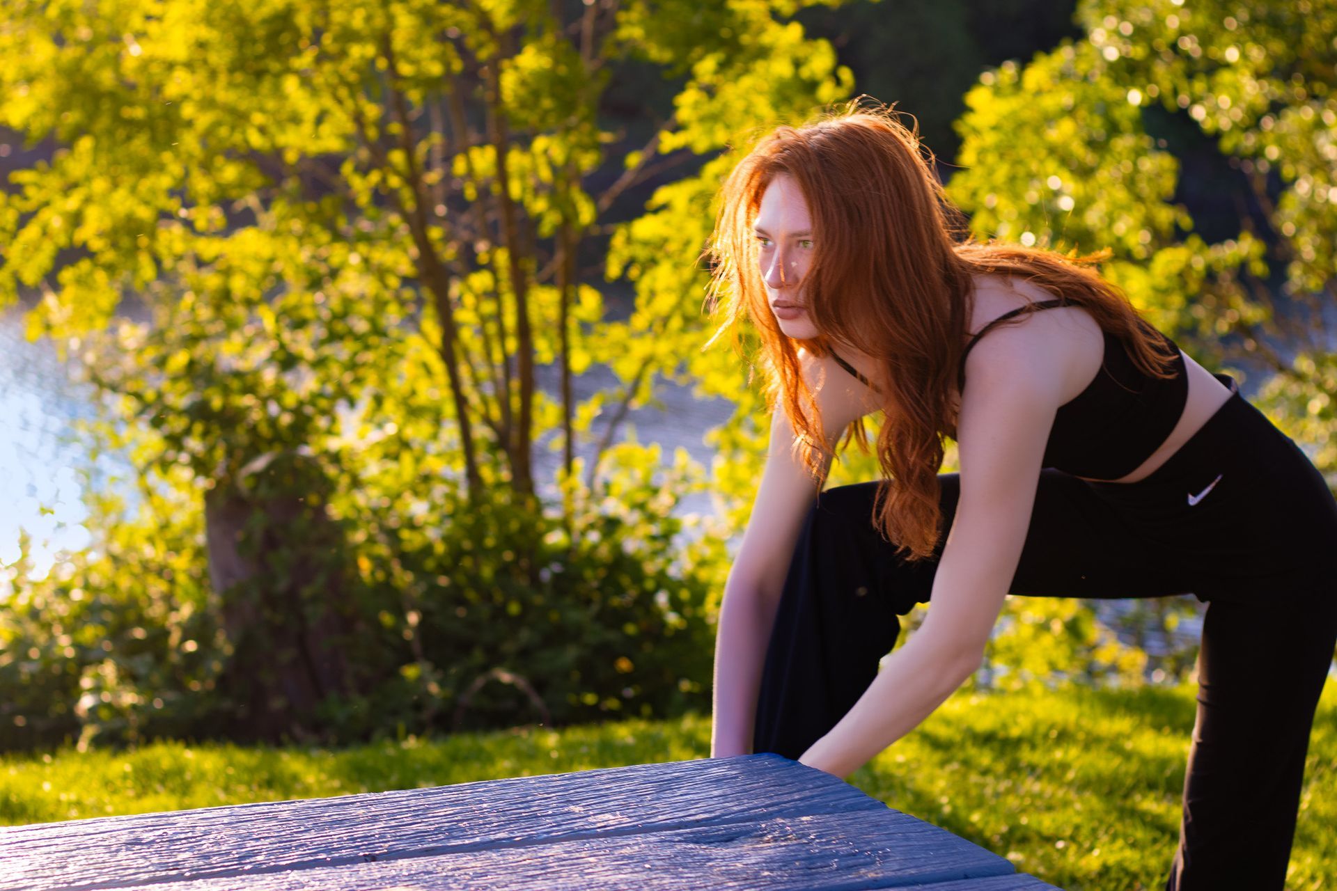 Editorial fashion portrait of a model photographed outdoors for a modeling portfolio by Verity Visions in Salem Oregon