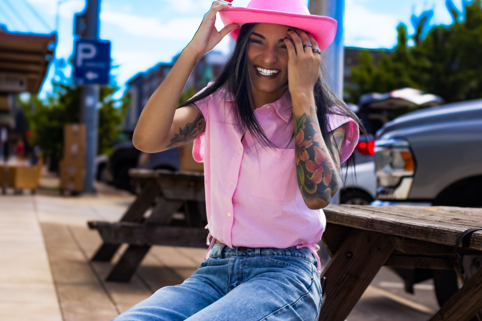 Downtown salem Oregon Model Kasi shot by Verity Visions