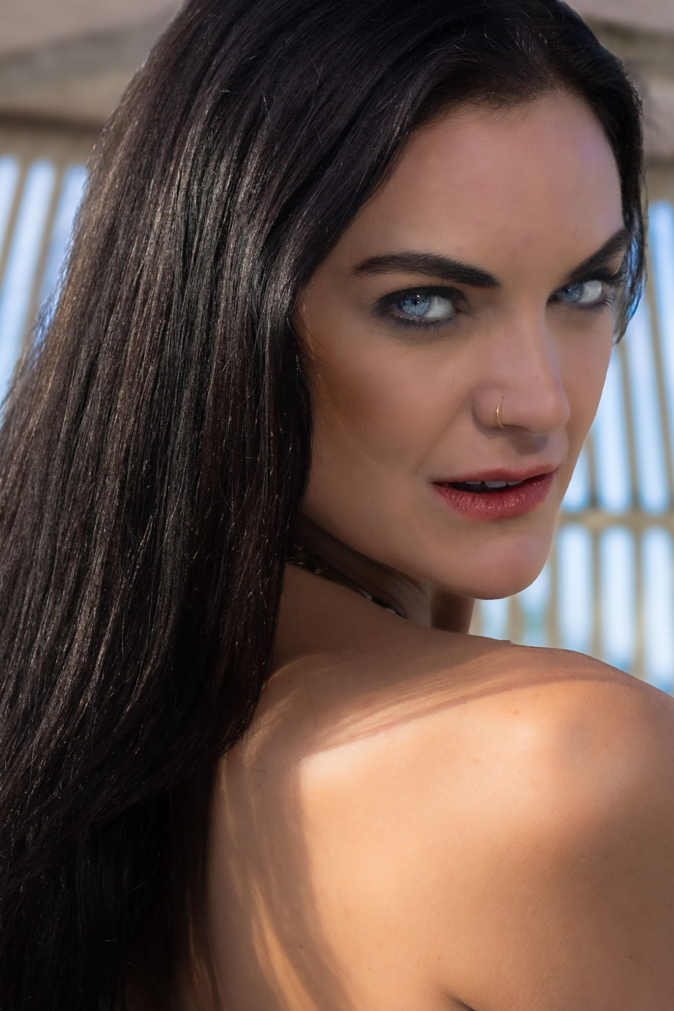 Natural light portrait of a model photographed for a modeling portfolio session by Verity Visions