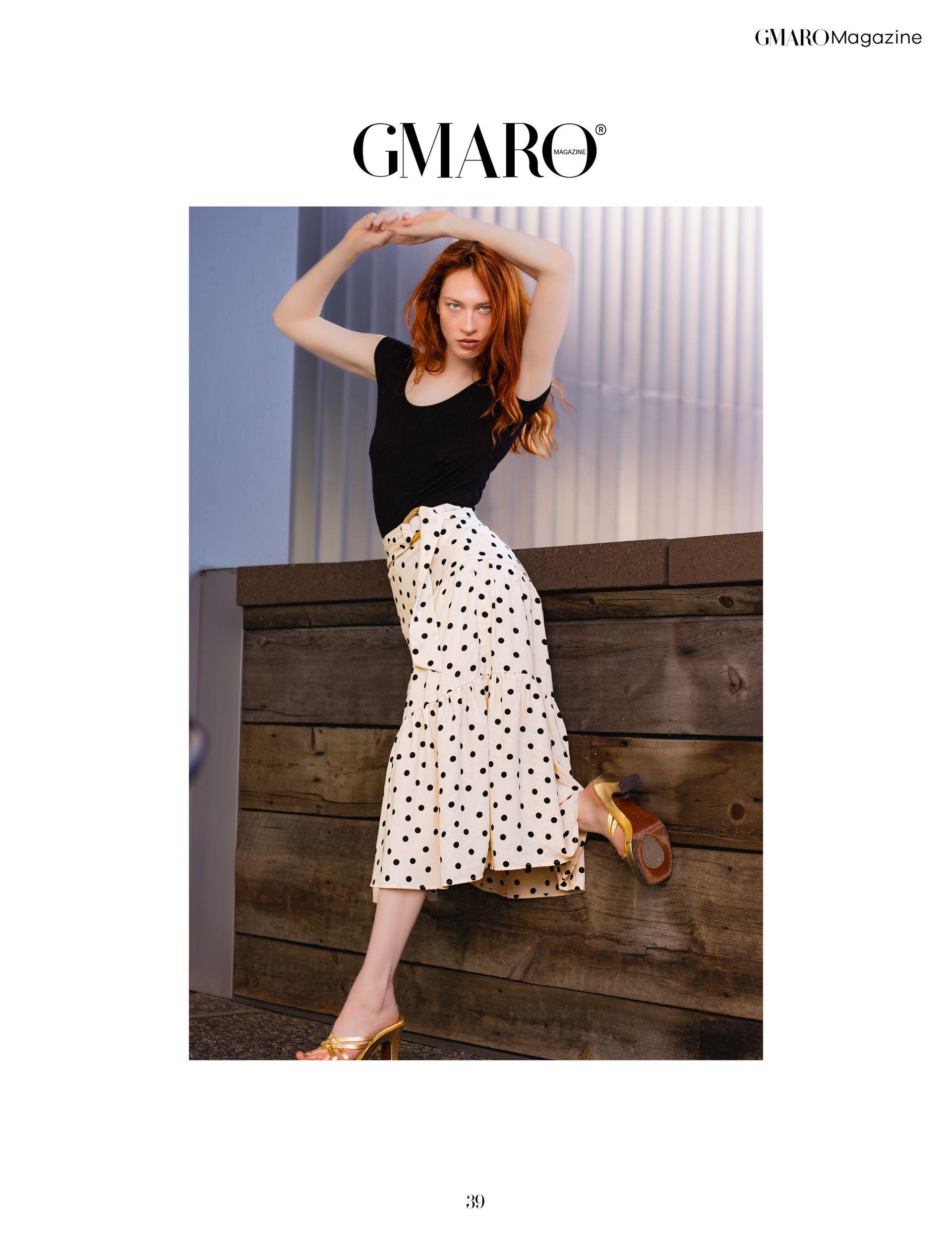 Kiera Brown published in Gmaro Magazine June 2025, rooftop editorial in downtown Salem Oregon by Verity Visions in luxury cinematic style.