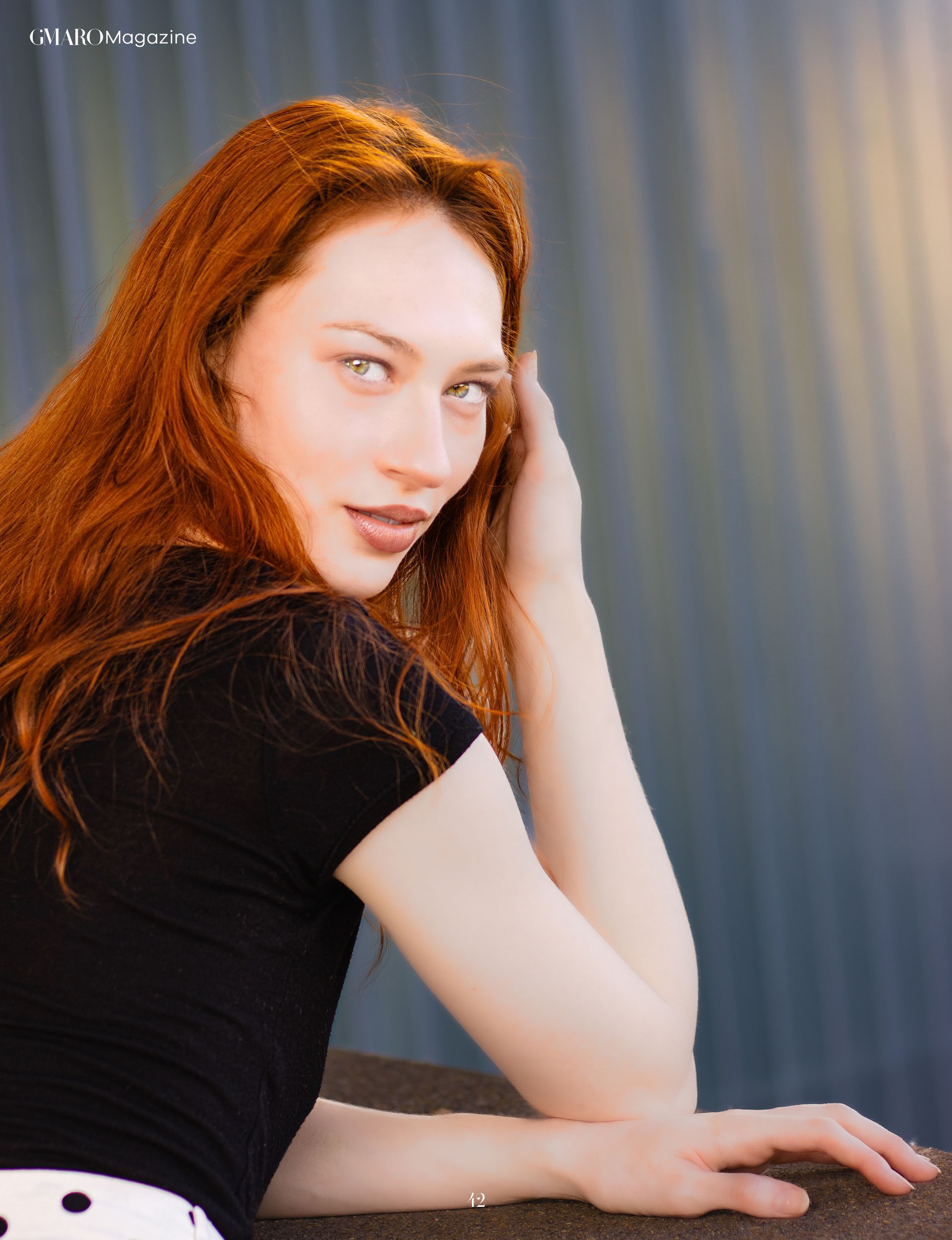 Editorial portrait of a Portland Fashion Week model in historic downtown Salem Oregon, featured in GMARO Magazine and photographed by Verity Visions.