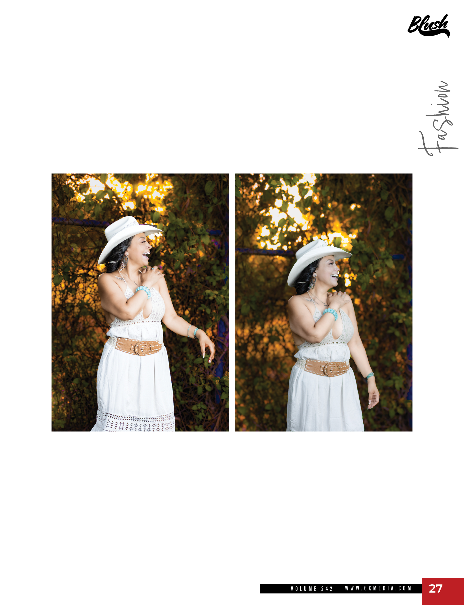 Linda Cordova featured in a Blush Magazine editorial, photographed in Aumsville Oregon, showcasing refined luxury portrait storytelling by Verity Visions.