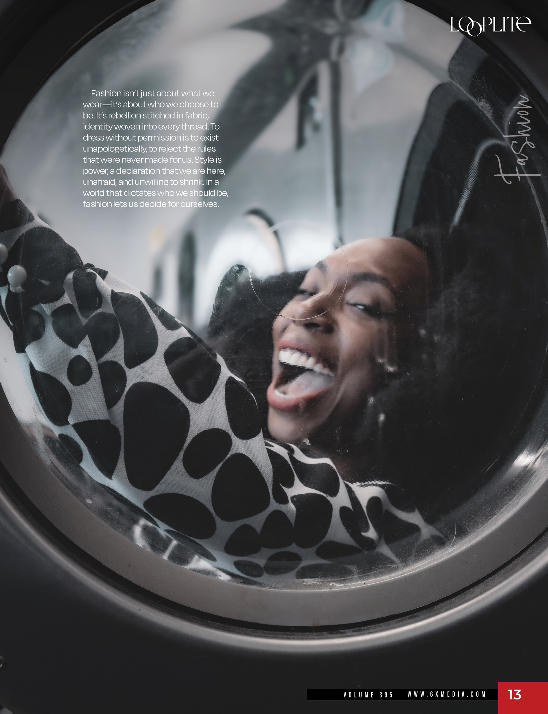 A cinematic editorial portrait of Makeda published in LoopLite Magazine, highlighting her elegance and the luxury storytelling of Verity Visions in Stayton Oregon.