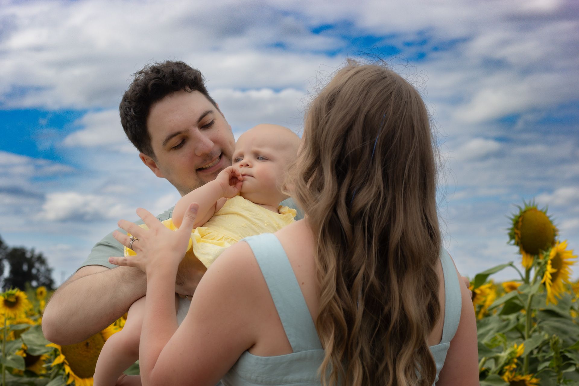 A cinematic at-home portrait scene in Salem Oregon with natural window light and comfortable luxury styling.