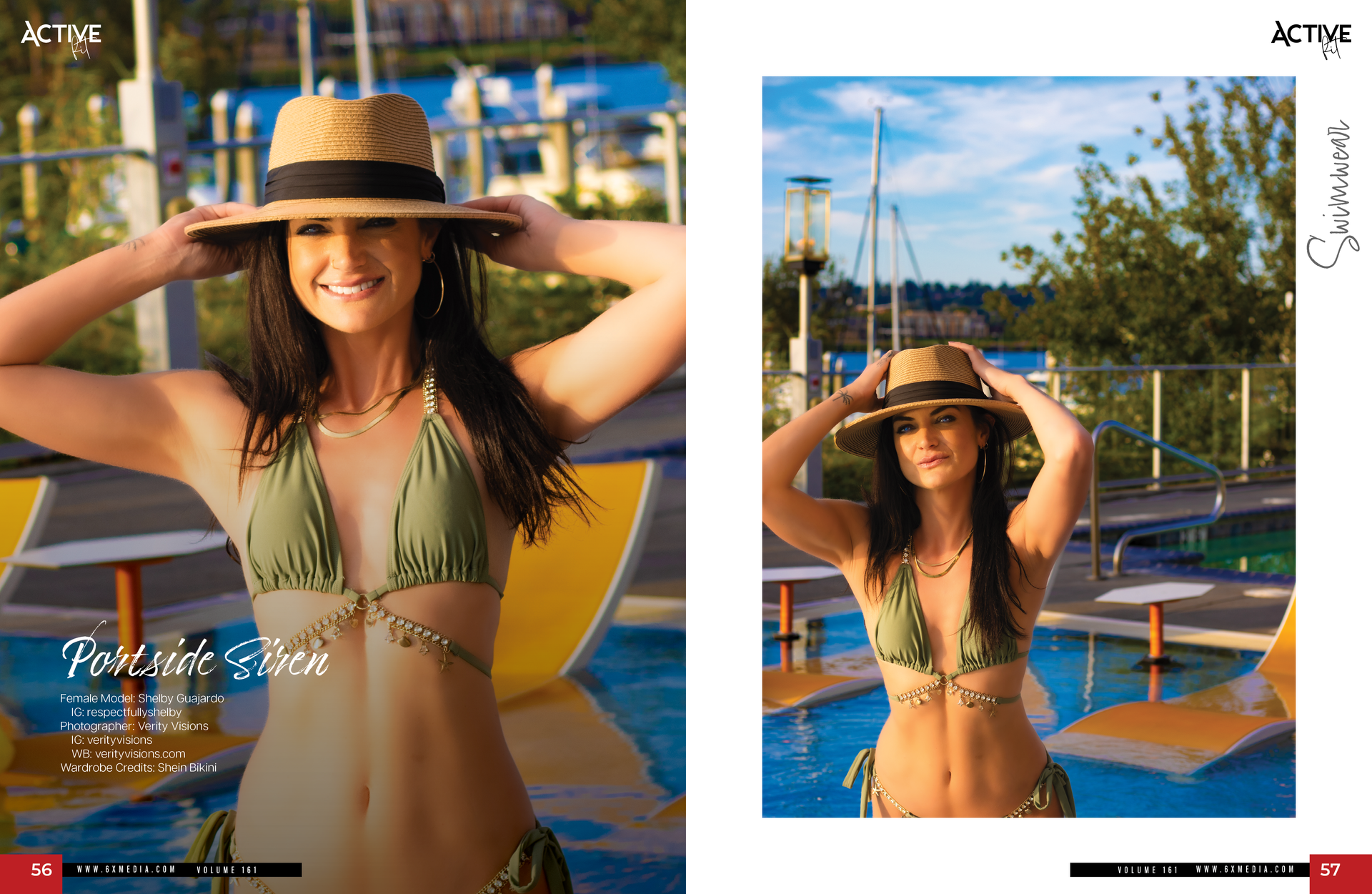 Shelby featured in Active Fit Magazine March issue fitness editorial photographed by Verity Visions in Portland Oregon