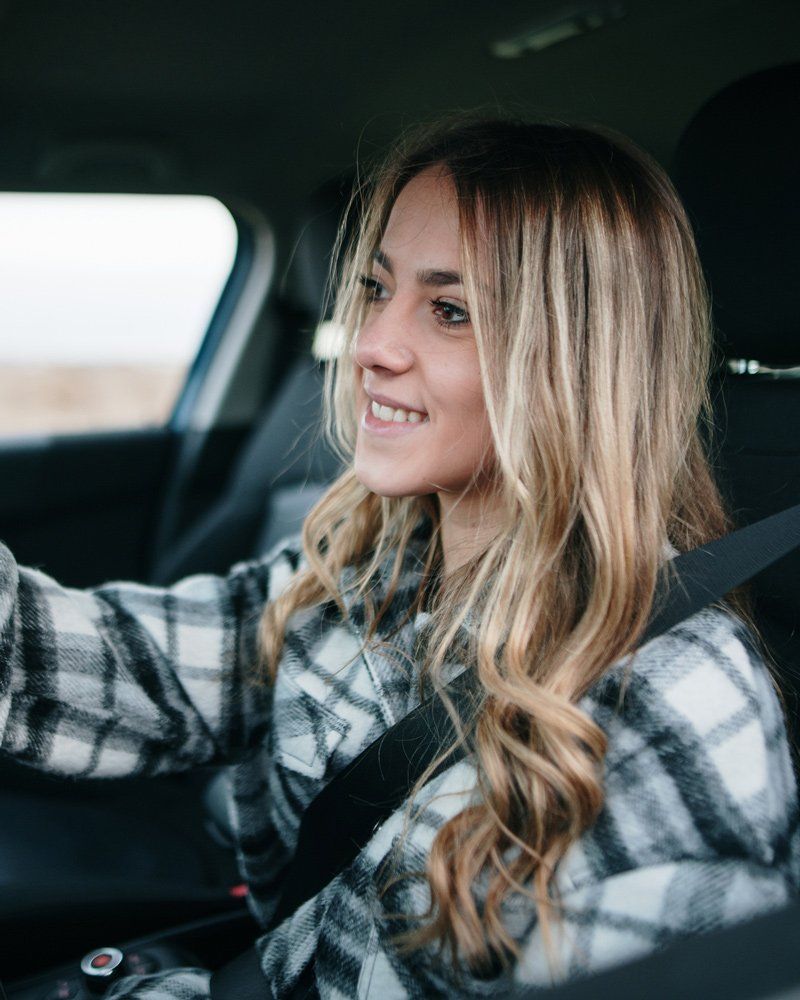 Teenager Girl Driving a Car - Northgate Driving School - Rochester, MN