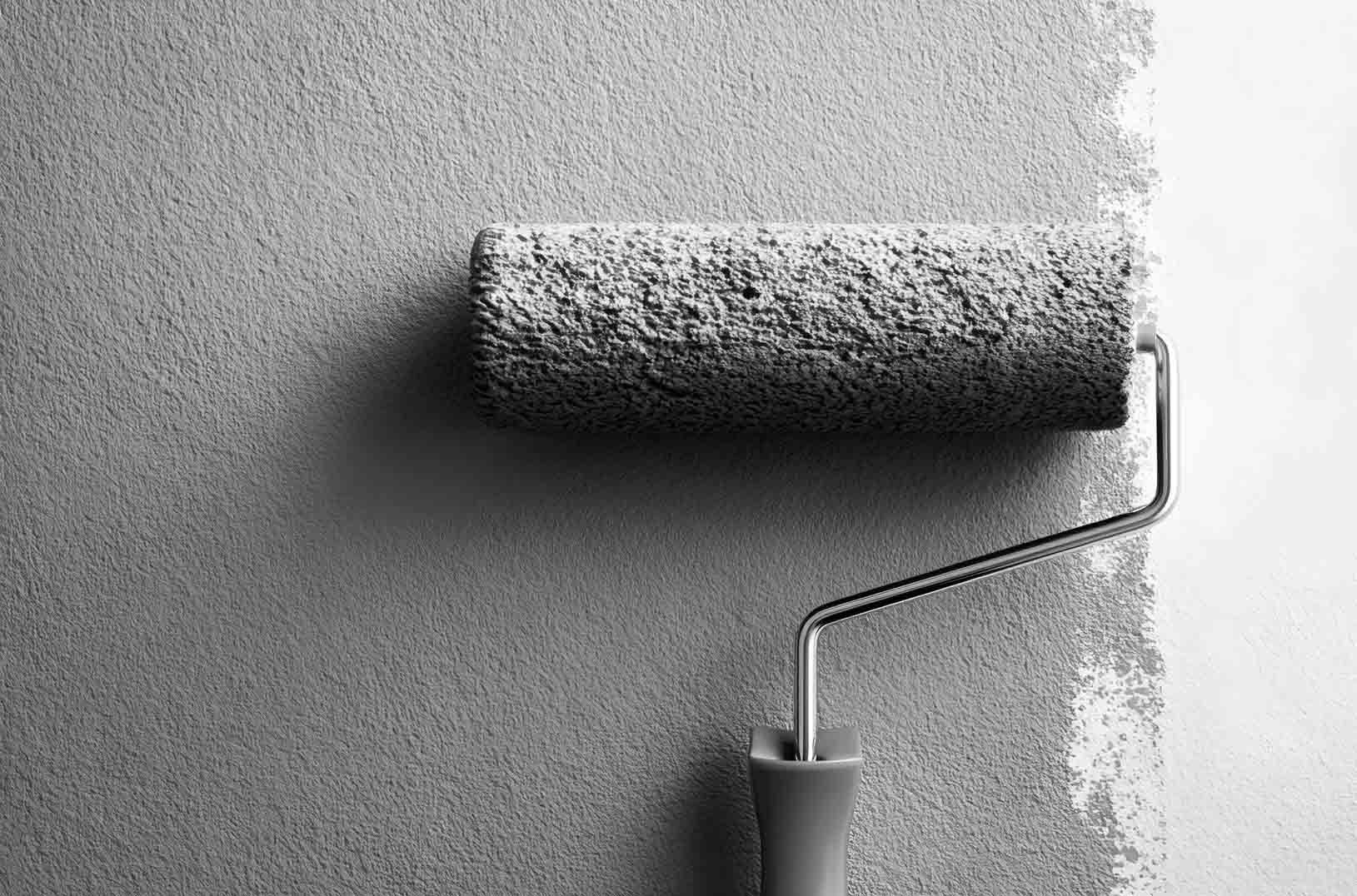 Icône de paysage abstrait gris clair avec un petit soleil circulaire et des collines arrondies