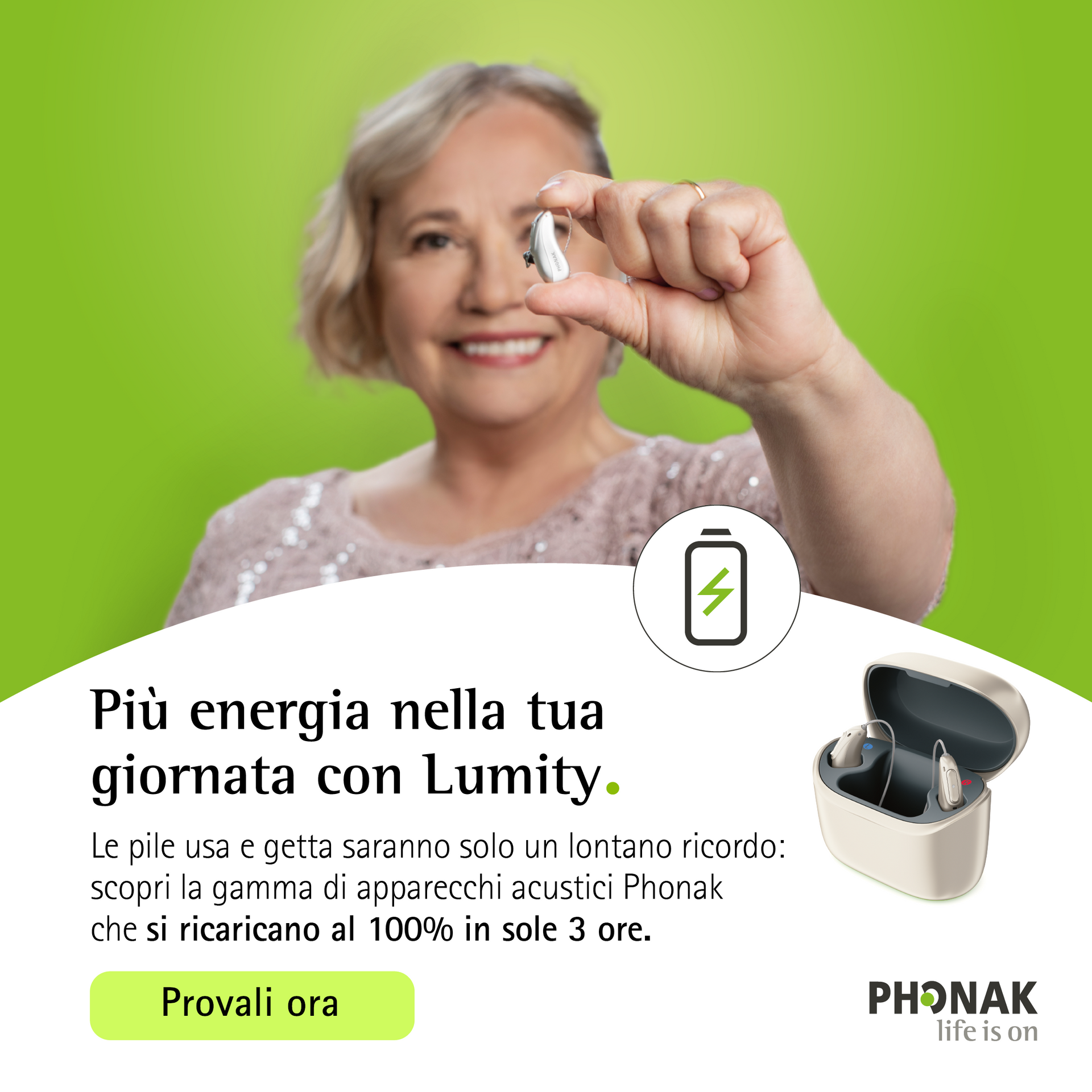 apparecchi acustici per perdita dell'udito