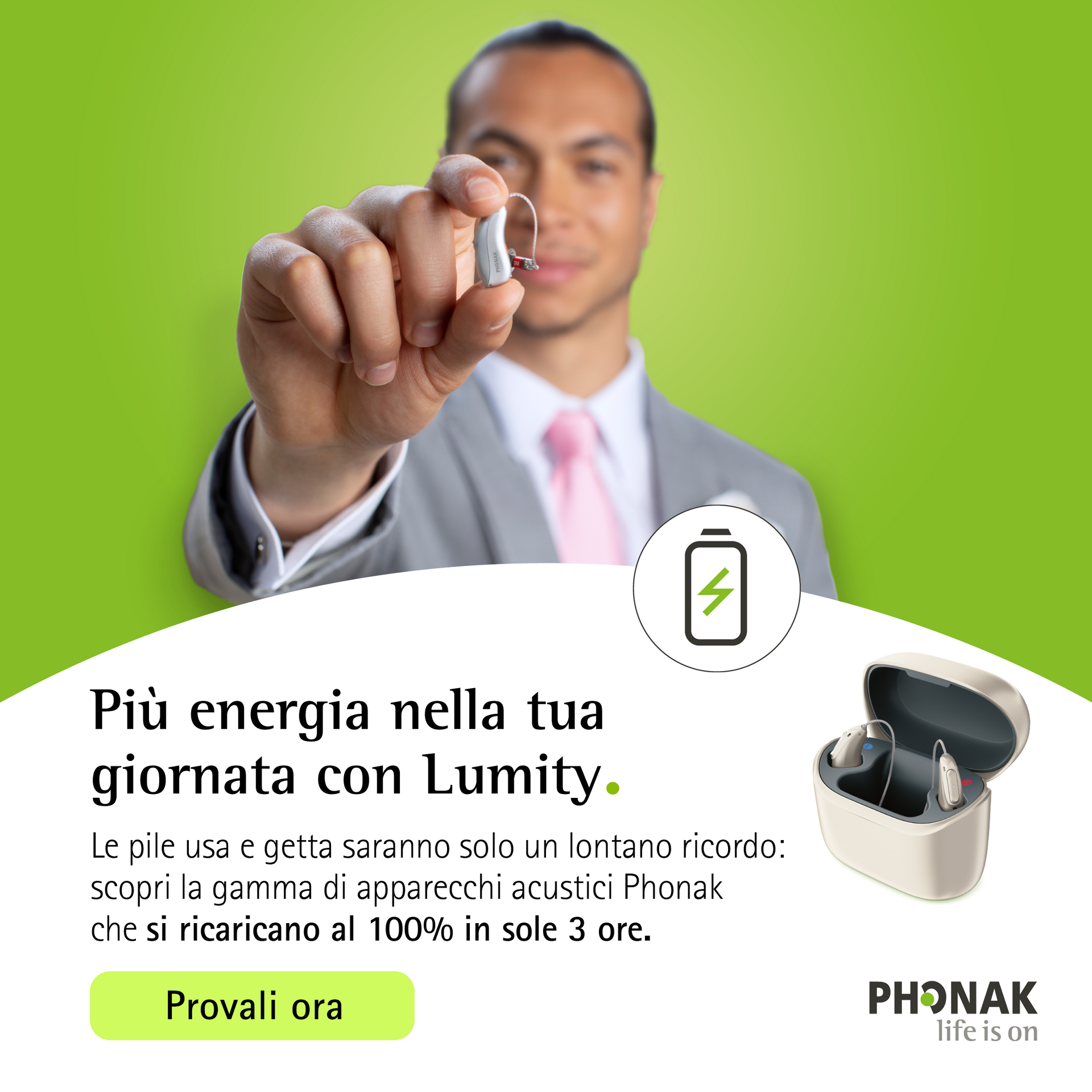 apparecchi acustici per perdita dell'udito