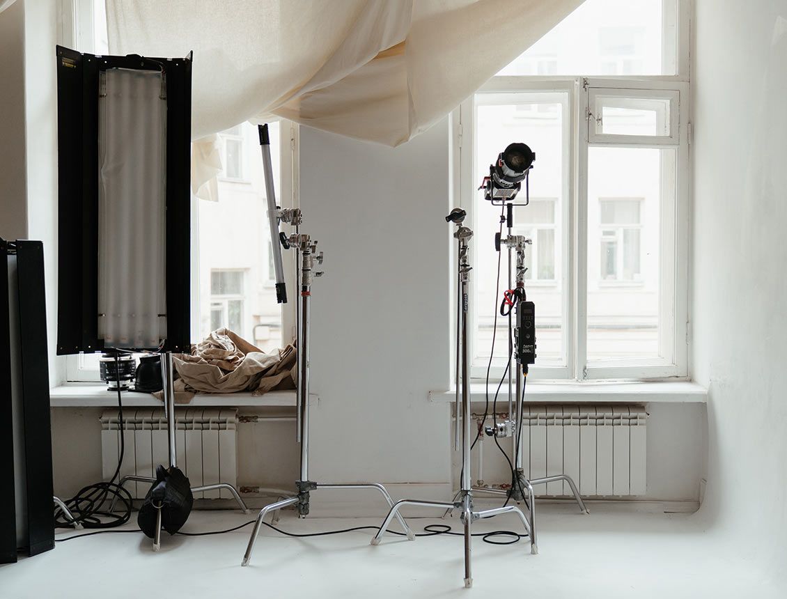 image of wide shot of photography studio
