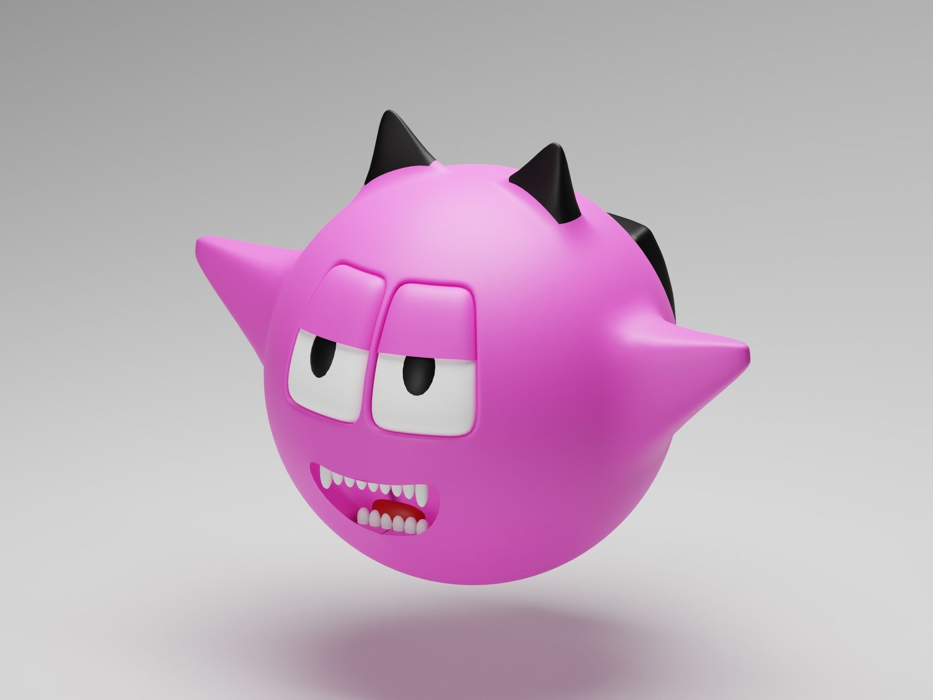 3D animated pink character