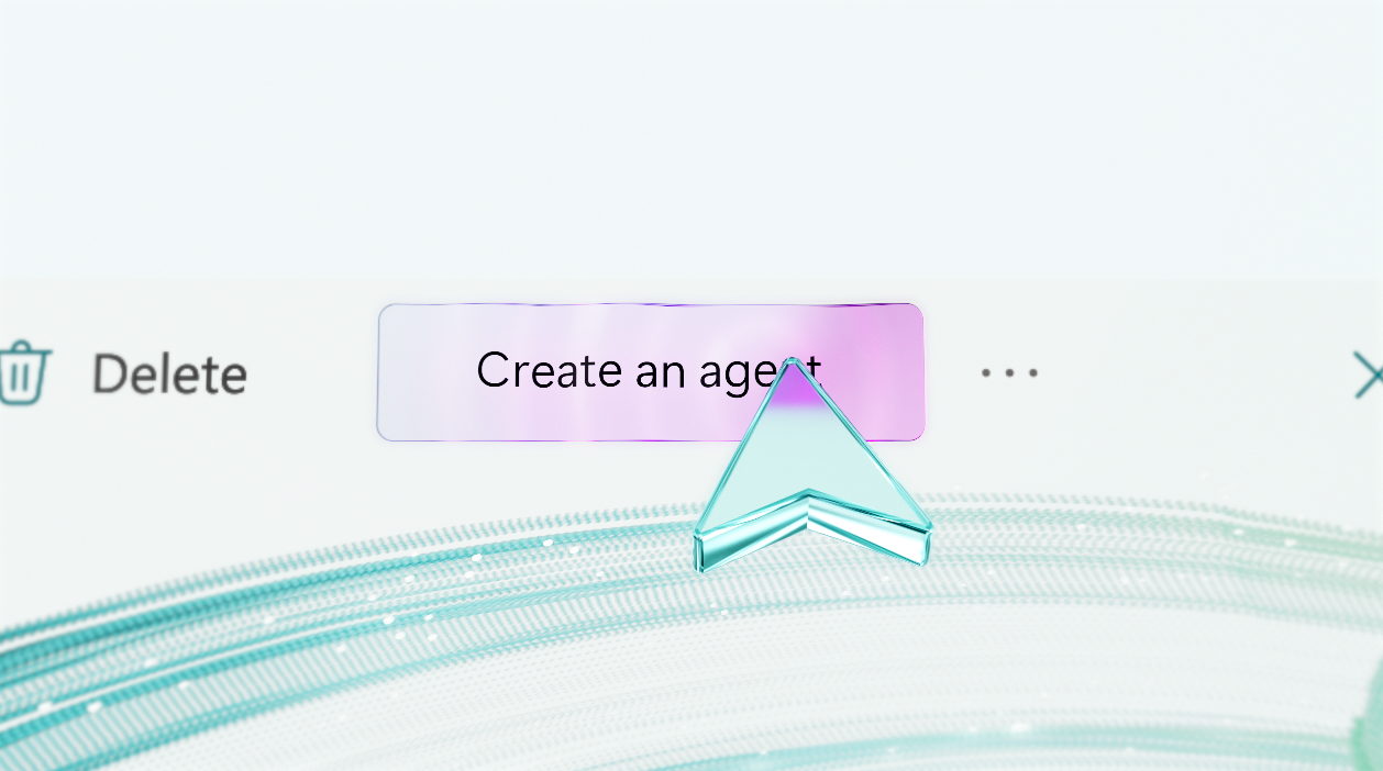 A teal arrow cursor hovers over a A teal arrow cursor hovers over a