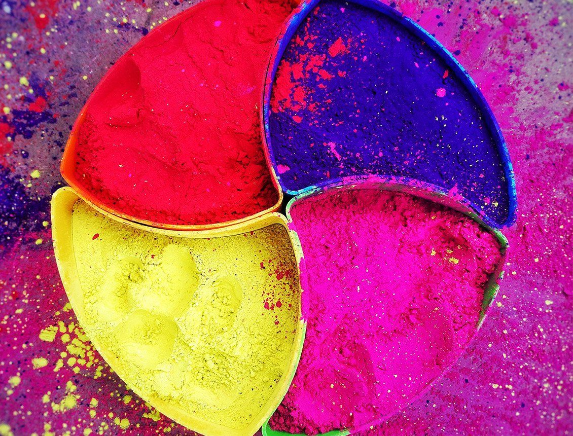 Image of colorful powder