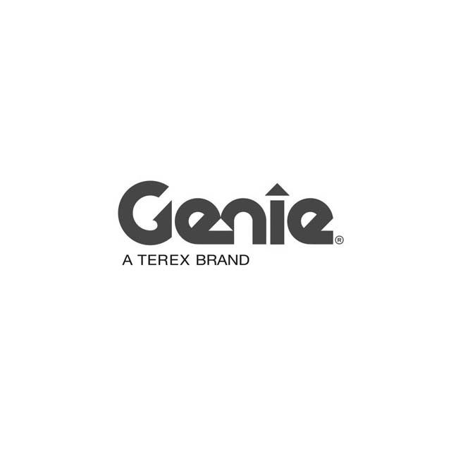 The genie logo is a terex brand.