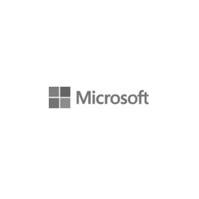 The microsoft logo is black and white on a white background.