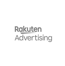 A logo for rakuten advertising on a white background.