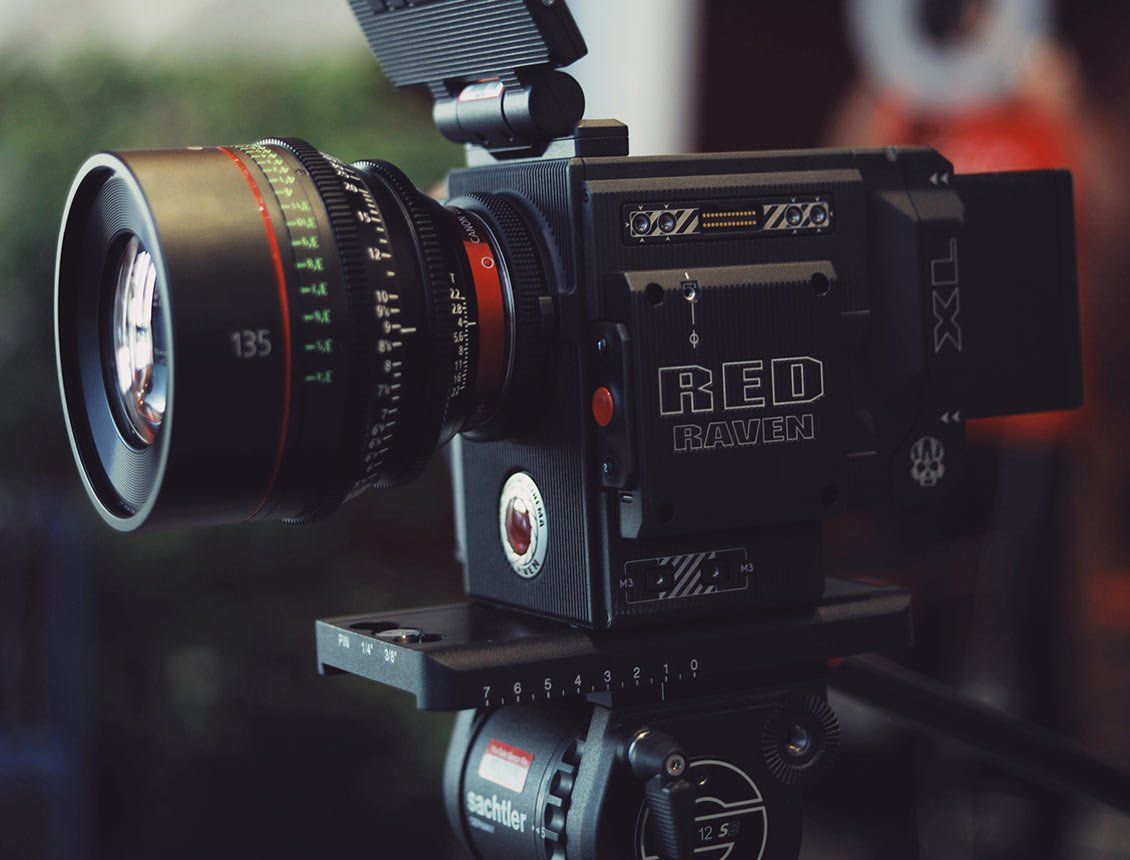 Close up image of RED cinema camera