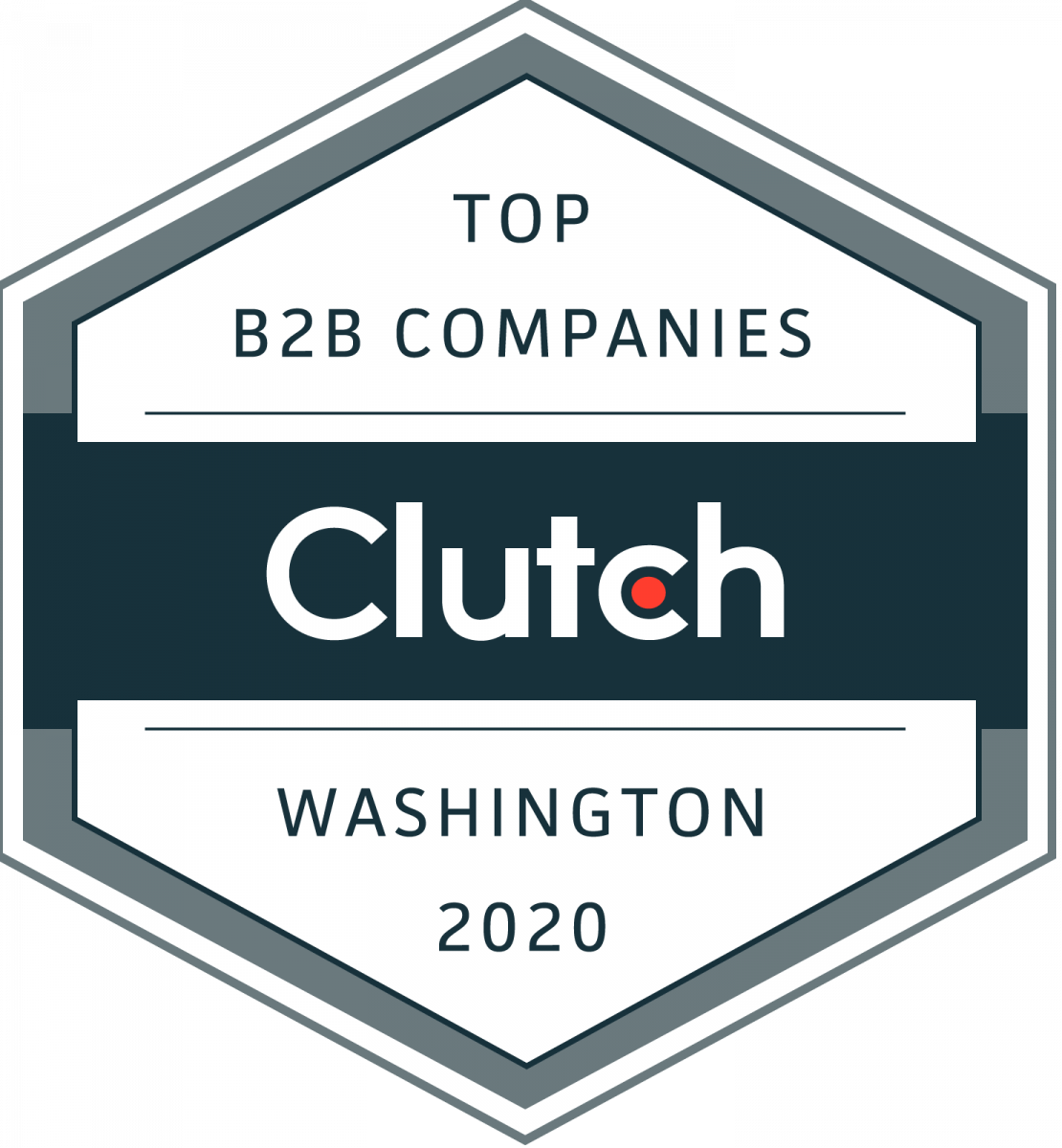 Badge for Clutch Naming Spin Creative Top 10 B2B company in Washington