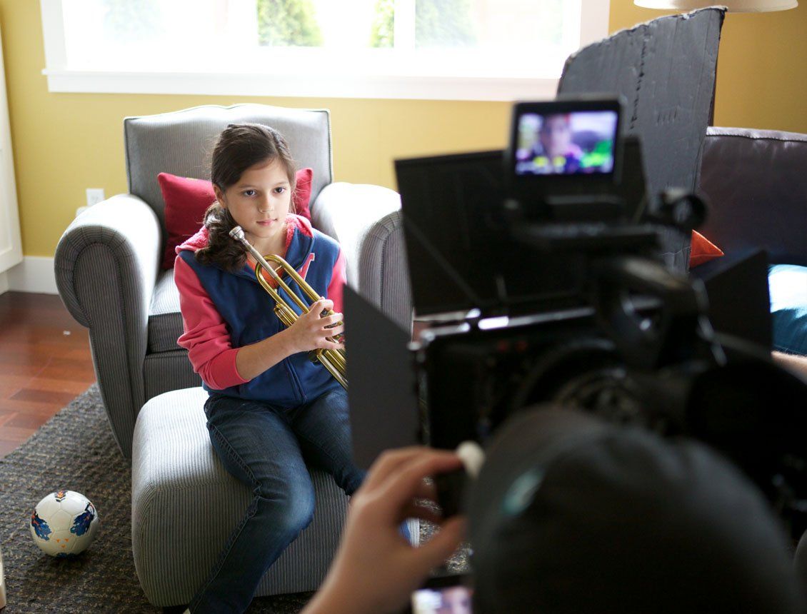 spin creative video production company behind the scenes photo of Treehouse for Kids tv commercial video shoot