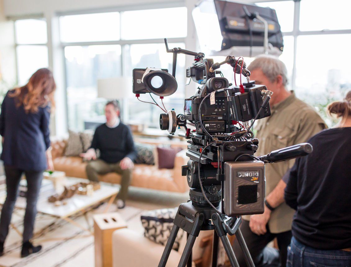 Canon c300 cinema camera rig behind the scenes of Spin Creative shoot, a video production and creative agency 
