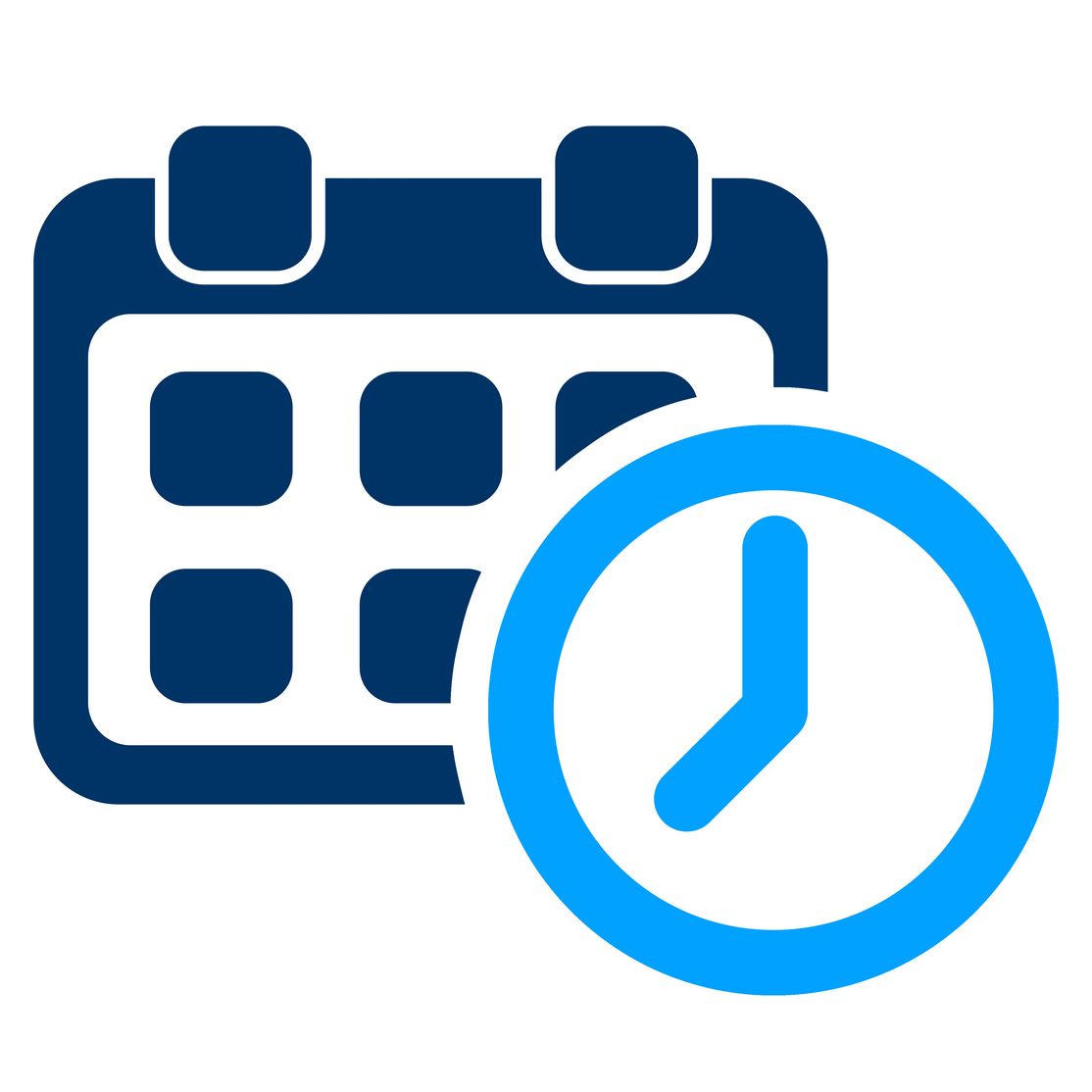 Calendar and Clock Logo Calendar and Clock Logo