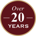 Over 20 Years Logo