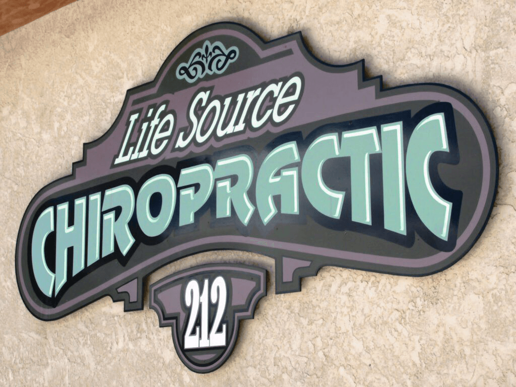 Wall sign hand painted