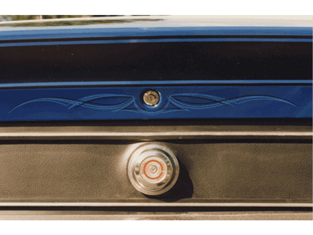 Pinstriping gives a classic final touch