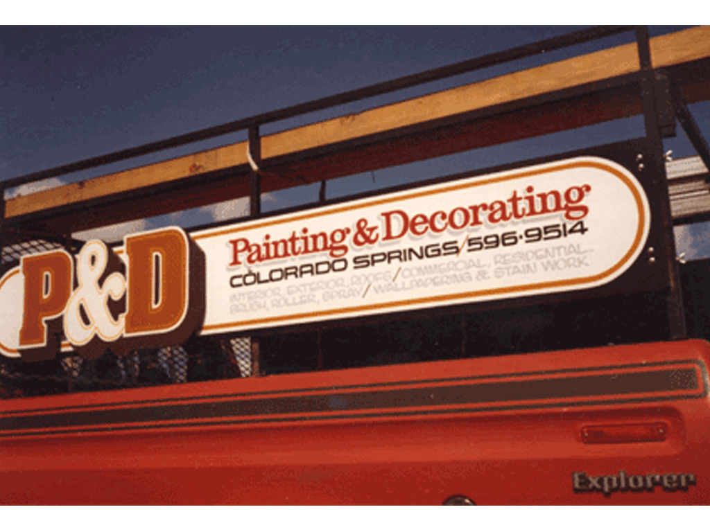 Painted, removable, advertising panels