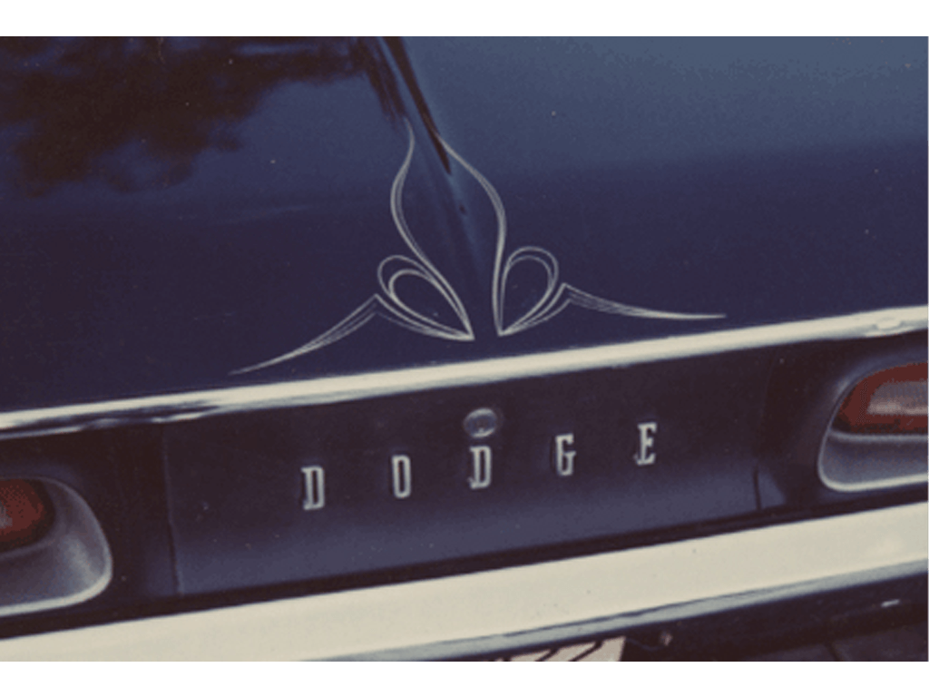 Collector car pinstriping