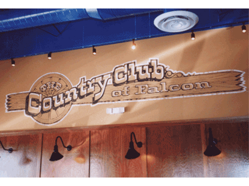 Western style wall lettering and graphics