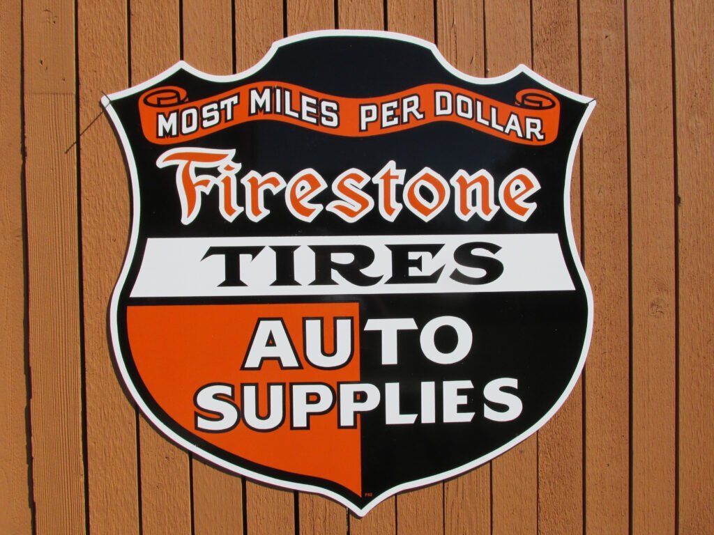 Collector sign on metal